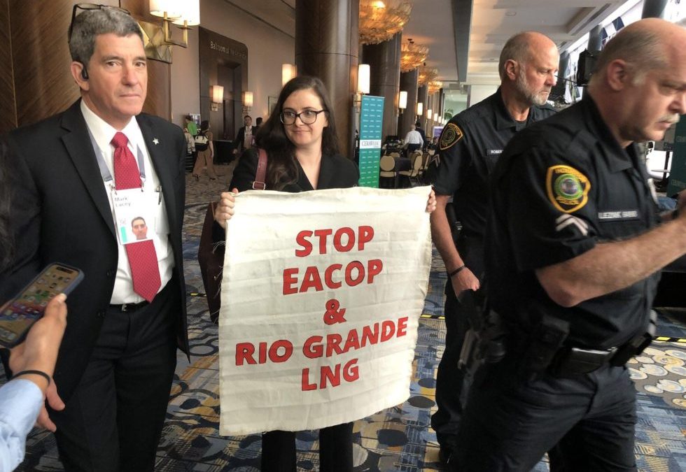 Texas Environmental Faith Activist Disrupts CERAWeek Energy Conference in Houston